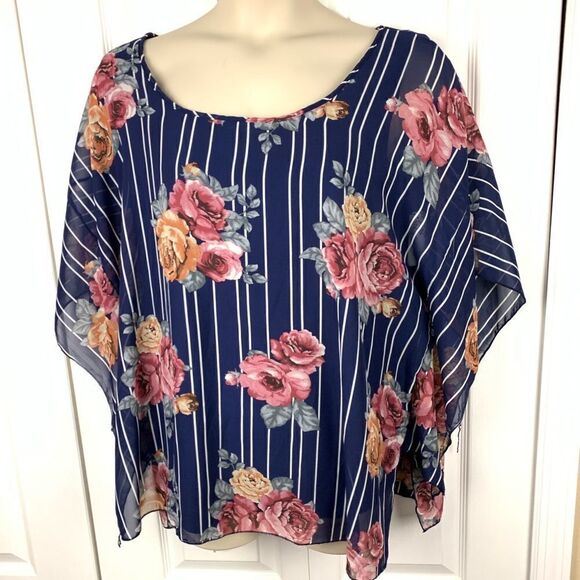 Late August Floral Blouse - Picture 1 of 3